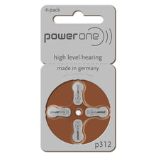 Hearing Aid Batteries - power one (Box of 10 sleeves = 40 batteries in total)